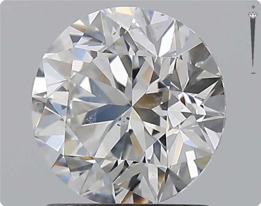 Diamant naturel 1,50 ct GIA | Couleur G | Pureté SI1 | Coupe ronde | TB EX EX #D10266