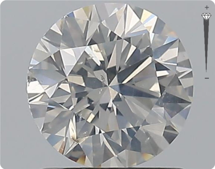 Diamant naturel 1,20 ct GIA | Couleur H | Pureté SI2 | Taille ronde | EX EX EX #D10267