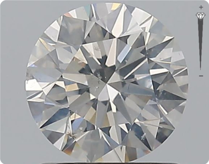 Diamant naturel 1,20 ct GIA | Couleur H | Pureté SI2 | Taille ronde | EX EX EX #D10267