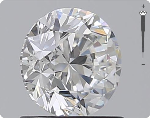Diamant naturel GIA 1,00 carat | Couleur D | Pureté VS2 | Taille ronde | TB EX TB #D10270