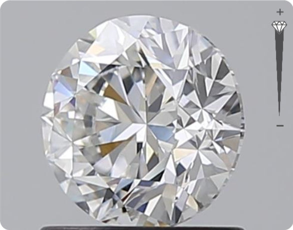 Diamant naturel GIA 1,00 carat | Couleur D | Pureté VS2 | Taille ronde | TB EX TB #D10270