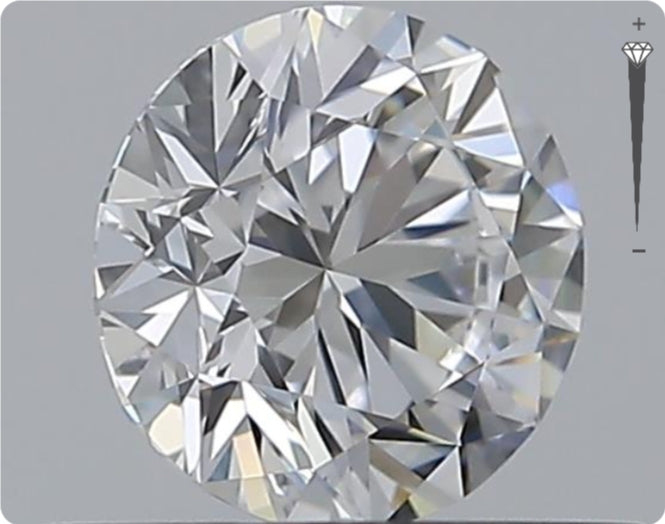 Natural 0.50ct GIA Diamond | Color D | Clarity VVS1 | Round Cut | EX EX EX #D10272