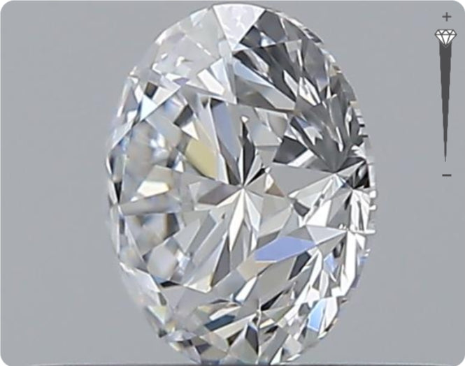 Natural 0.50ct GIA Diamond | Color D | Clarity VVS1 | Round Cut | EX EX EX #D10272