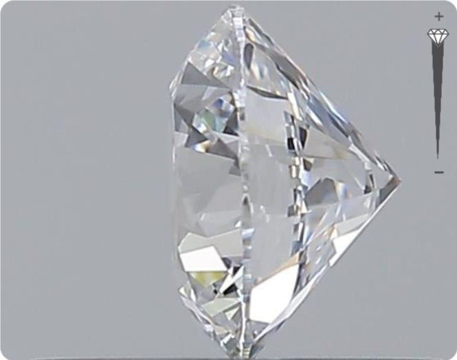 Natural 0.50ct GIA Diamond | Color D | Clarity VVS1 | Round Cut | EX EX EX #D10272