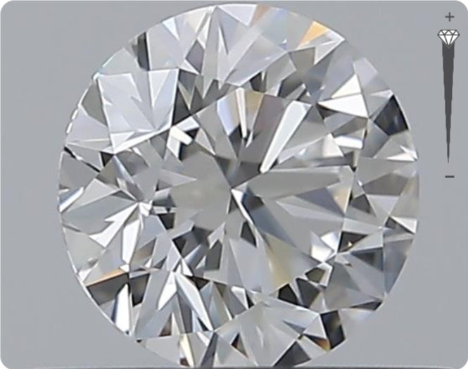 Natural 0.50ct GIA Diamond | Color D | Clarity VVS1 | Round Cut | EX EX EX #D10272