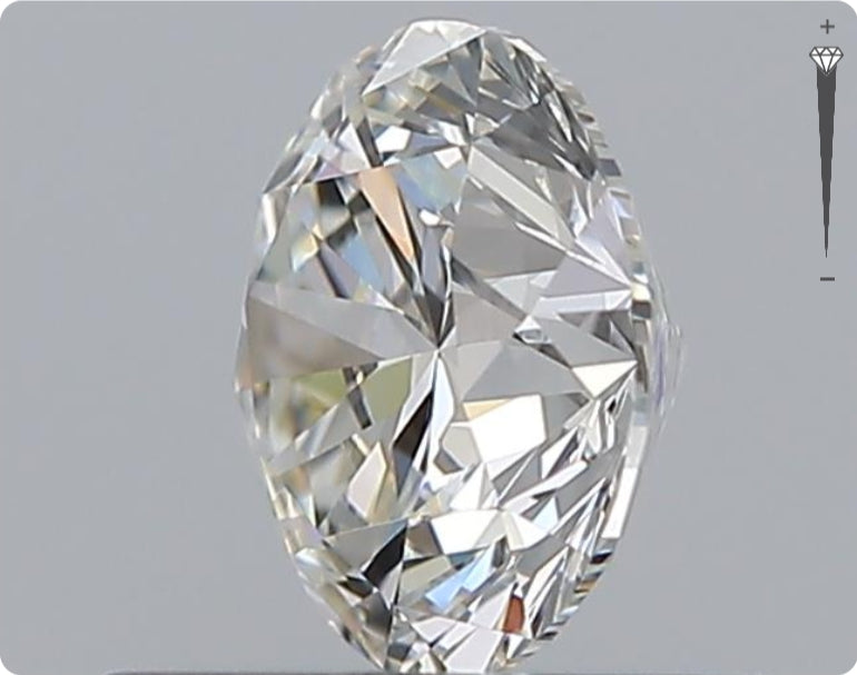 Diamant naturel 0,72 ct GIA | Couleur G | Pureté IF | Taille ronde | EX EX EX #D10275