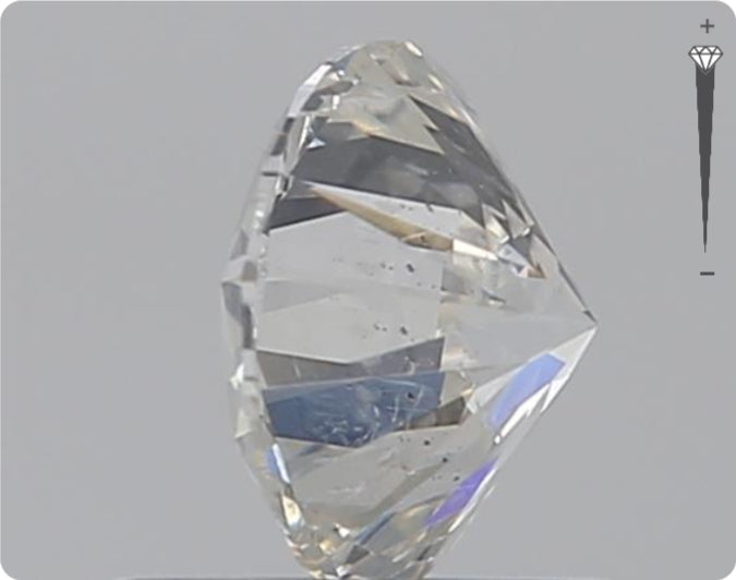 Diamant naturel GIA 0,71 ct | Couleur H | Pureté SI2 | Taille ronde | EX EX EX #D10276