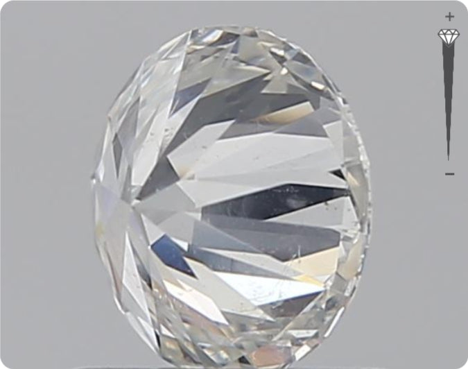 Diamant naturel GIA 0,71 ct | Couleur H | Pureté SI2 | Taille ronde | EX EX EX #D10276
