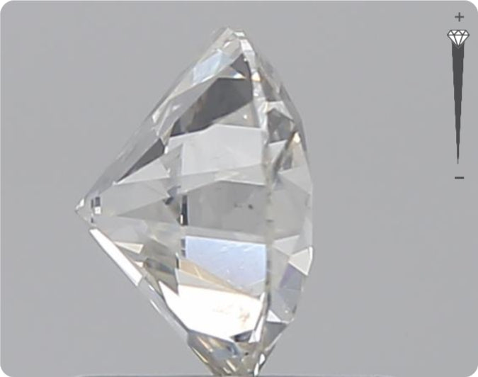 Diamant naturel GIA 0,71 ct | Couleur H | Pureté SI2 | Taille ronde | EX EX EX #D10276
