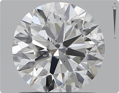 Diamant naturel GIA de 0.90ct | Couleur H | Pureté SI2 | Taille ronde | TB EX TB #D10278