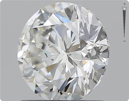 Diamant naturel GIA de 0.90ct | Couleur H | Pureté SI2 | Taille ronde | TB EX TB #D10278