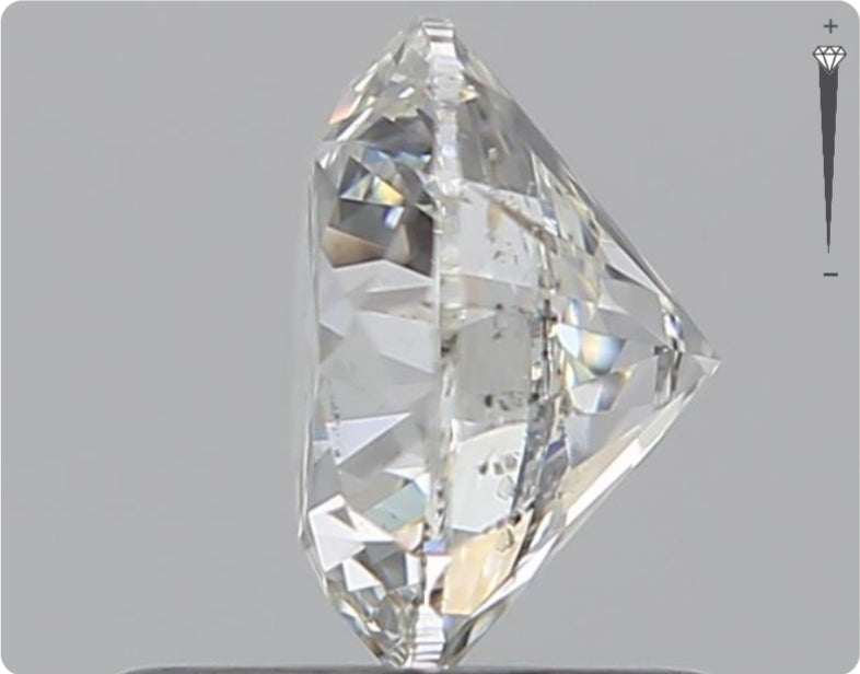 Diamant naturel GIA de 0.90ct | Couleur H | Pureté SI2 | Taille ronde | TB EX TB #D10278