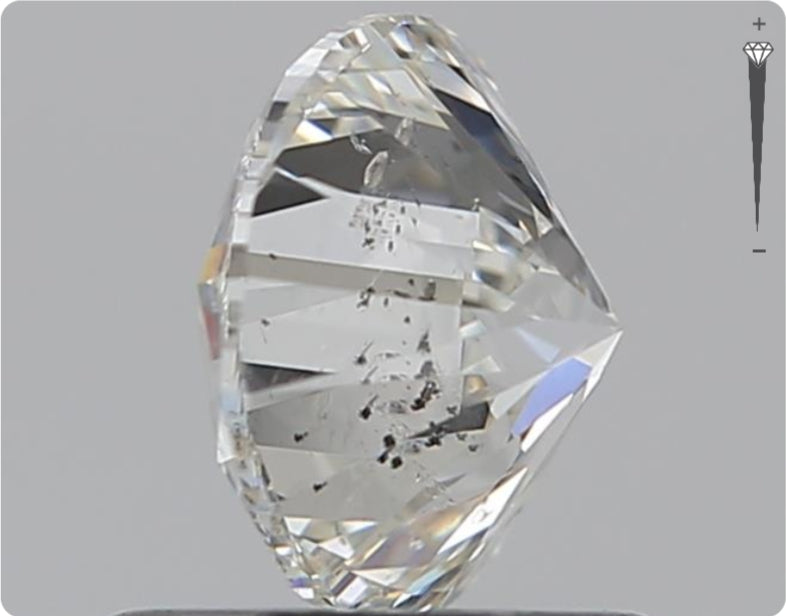 Diamant naturel GIA de 0.90ct | Couleur H | Pureté SI2 | Taille ronde | TB EX TB #D10278