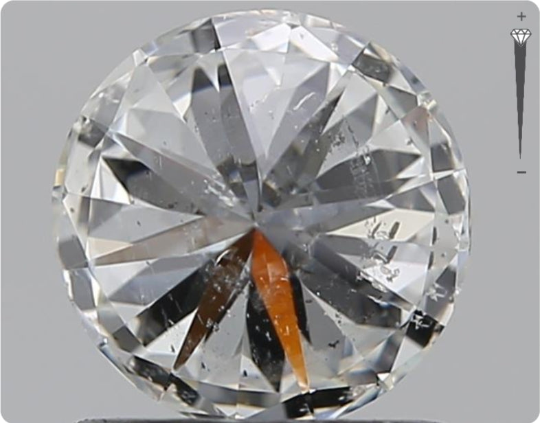 Diamant naturel GIA de 0.90ct | Couleur H | Pureté SI2 | Taille ronde | TB EX TB #D10278