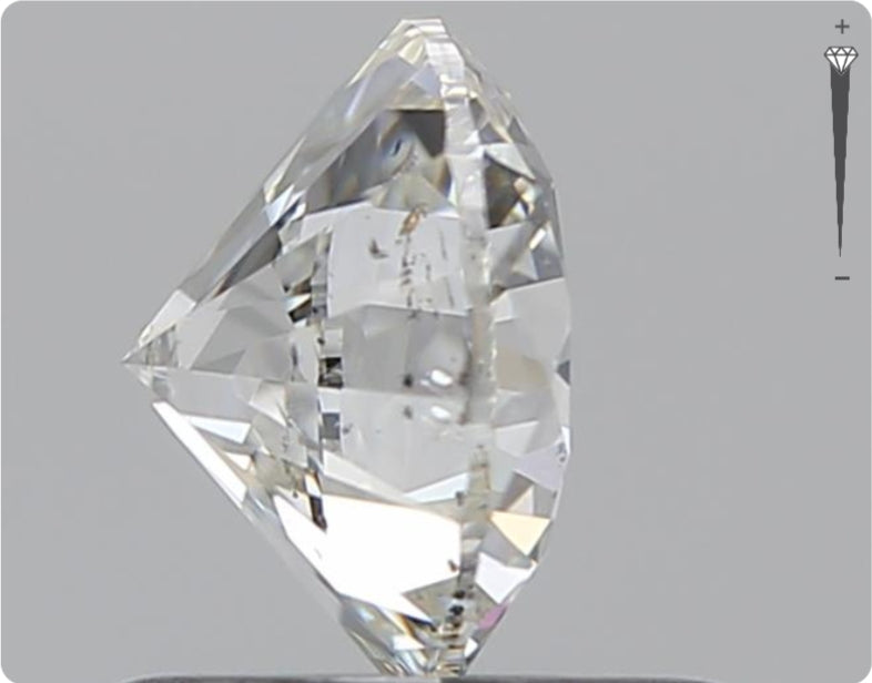 Diamant naturel GIA de 0.90ct | Couleur H | Pureté SI2 | Taille ronde | TB EX TB #D10278