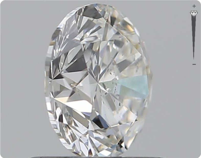 Diamant naturel GIA de 0.90ct | Couleur H | Pureté SI2 | Taille ronde | TB EX TB #D10278