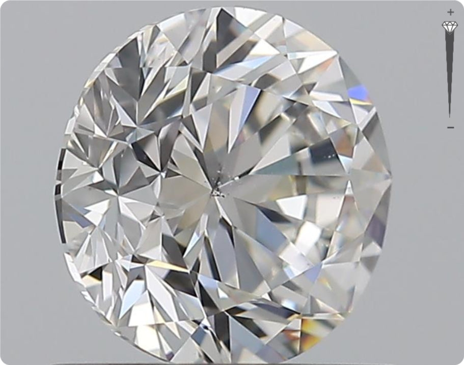Natural 0.90ct GIA Diamond | Color F | Clarity SI1 | Round Brilliant Cut | VG EX VG #D10280