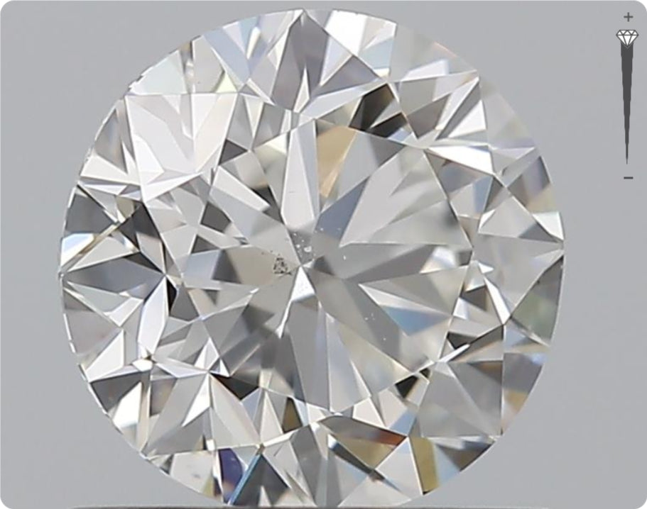 Natural 0.90ct GIA Diamond | Color F | Clarity SI1 | Round Brilliant Cut | VG EX VG #D10280