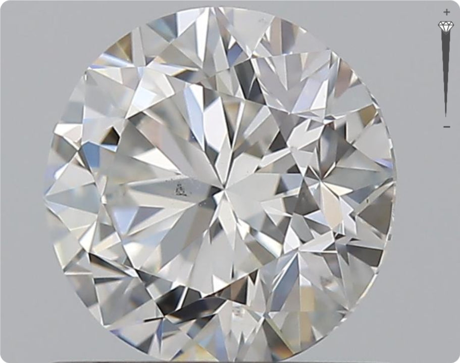 Natural 0.90ct GIA Diamond | Color F | Clarity SI1 | Round Brilliant Cut | VG EX VG #D10280