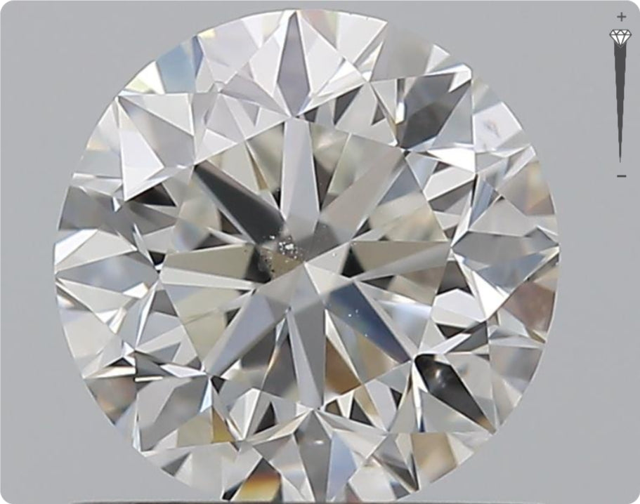 Natural 0.90ct GIA Diamond | Color F | Clarity SI1 | Round Brilliant Cut | VG EX VG #D10280