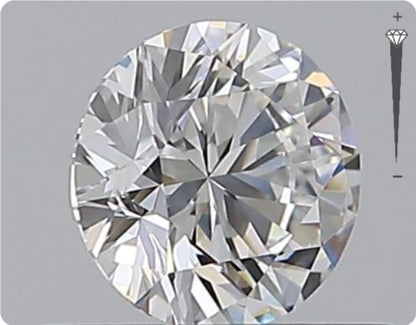 Natural 0.51ct GIA Diamond | Color D | Clarity VVS2 | Round Cut | EX EX EX #D10281