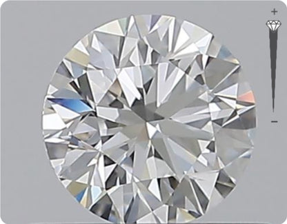 Natural 0.51ct GIA Diamond | Color D | Clarity VVS2 | Round Cut | EX EX EX #D10281