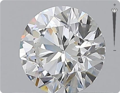 Natural 0.51ct GIA Diamond | Color D | Clarity VVS2 | Round Cut | EX EX EX #D10281