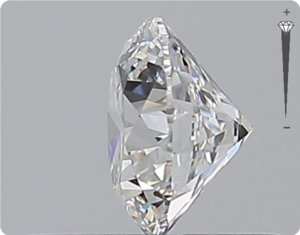 Natural 0.51ct GIA Diamond | Color D | Clarity VVS2 | Round Cut | EX EX EX #D10281