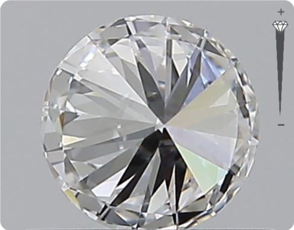 Natural 0.51ct GIA Diamond | Color D | Clarity VVS2 | Round Cut | EX EX EX #D10281