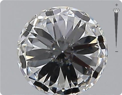 Natural 0.51ct GIA Diamond | Color D | Clarity VVS2 | Round Cut | EX EX EX #D10281