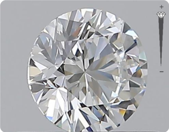 Natural 0.51ct GIA Diamond | Color D | Clarity VVS2 | Round Cut | EX EX EX #D10281