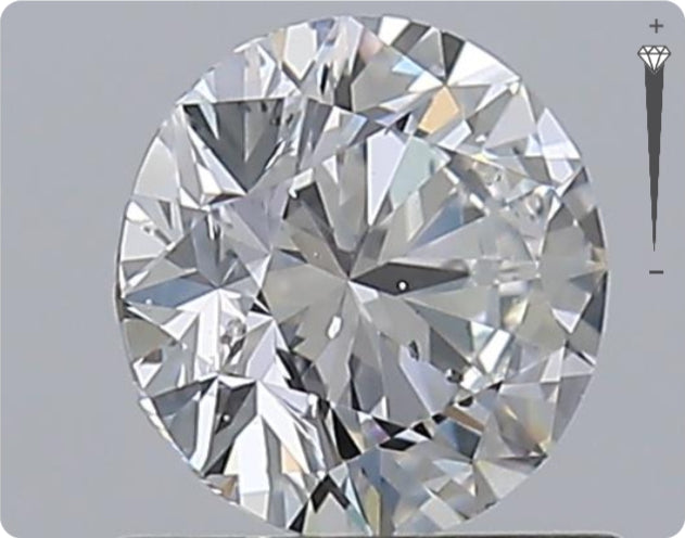Diamant naturel 0.90ct GIA | Couleur D | Pureté SI2 | Taille Ronde | EX EX EX #D10284