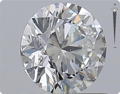 Diamant naturel 0.90ct GIA | Couleur D | Pureté SI2 | Taille Ronde | EX EX EX #D10284