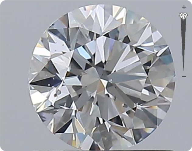 Diamant naturel 0.90ct GIA | Couleur D | Pureté SI2 | Taille Ronde | EX EX EX #D10284