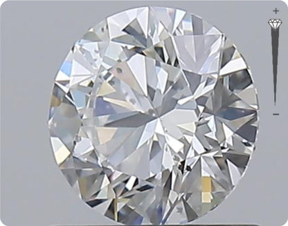 Diamant naturel 0.90ct GIA | Couleur D | Pureté SI2 | Taille Ronde | EX EX EX #D10284