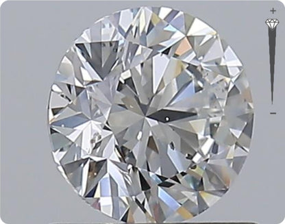Diamant naturel 0.90ct GIA | Couleur D | Pureté SI2 | Taille Ronde | EX EX EX #D10284