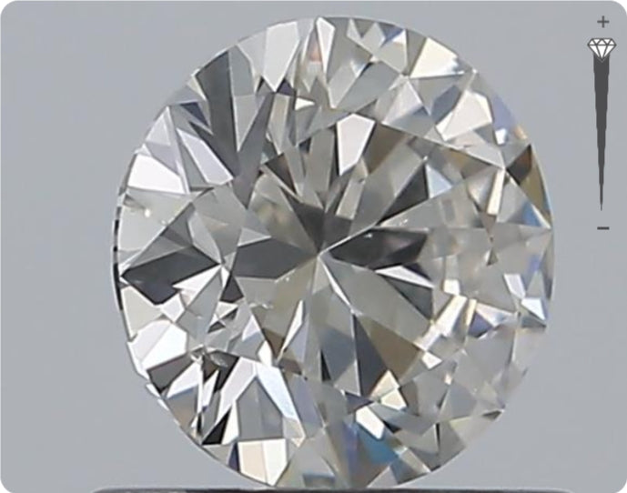 Natural 0.72ct GIA Diamond | Color G | Clarity SI2 | Round Cut | EX EX EX #D10286