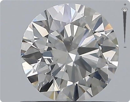 Natural 0.72ct GIA Diamond | Color G | Clarity SI2 | Round Cut | EX EX EX #D10286