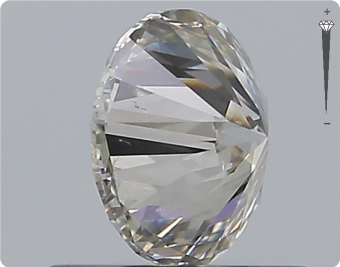 Natural 0.72ct GIA Diamond | Color G | Clarity SI2 | Round Cut | EX EX EX #D10286