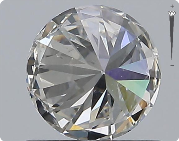 Natural 0.72ct GIA Diamond | Color G | Clarity SI2 | Round Cut | EX EX EX #D10286