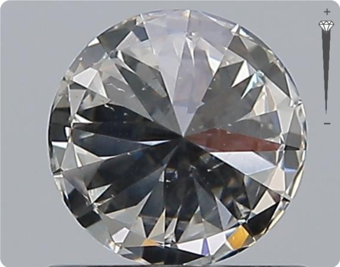 Natural 0.72ct GIA Diamond | Color G | Clarity SI2 | Round Cut | EX EX EX #D10286