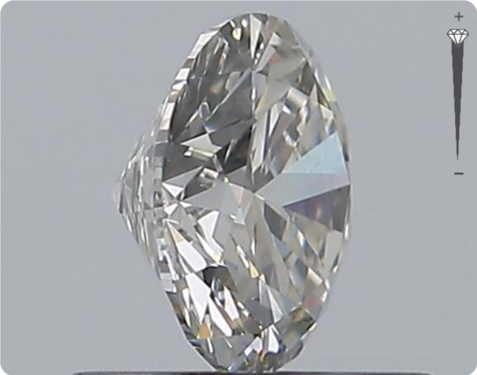 Natural 0.72ct GIA Diamond | Color G | Clarity SI2 | Round Cut | EX EX EX #D10286