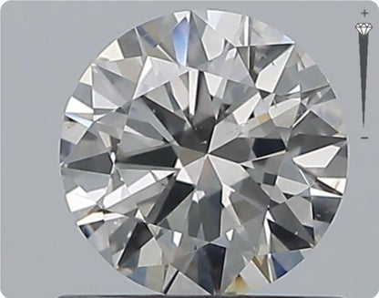 Natural 0.72ct GIA Diamond | Color G | Clarity SI2 | Round Cut | EX EX EX #D10286
