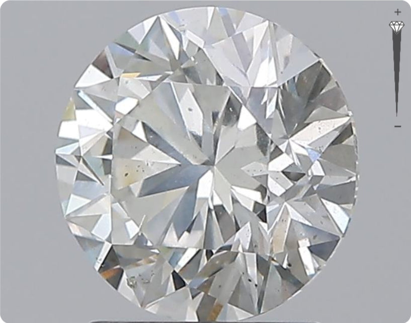 Natural 2.00ct GIA Diamond | Color G | Clarity SI2 | Round Cut | EX EX EX #D10287