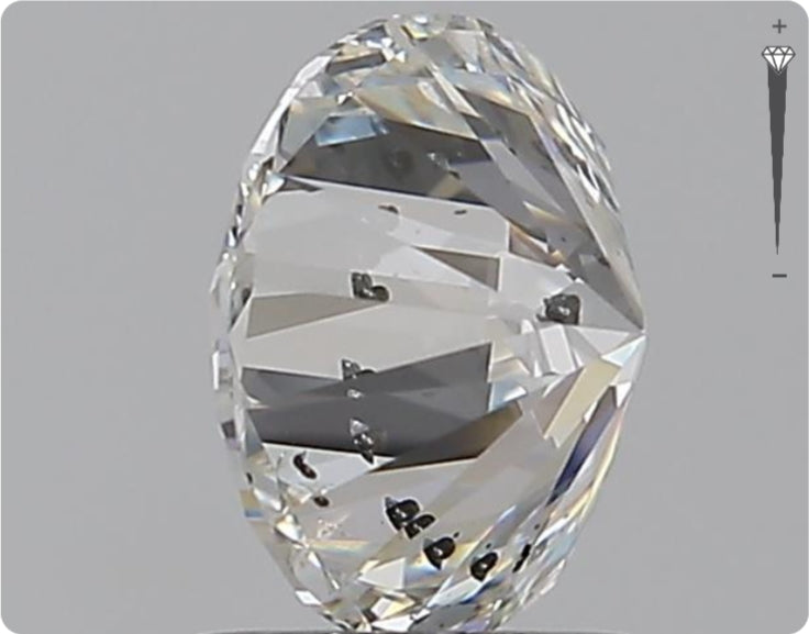 Diamant naturel 1.51ct GIA | Couleur F | Pureté SI2 | Taille ronde | EX EX EX #D10288