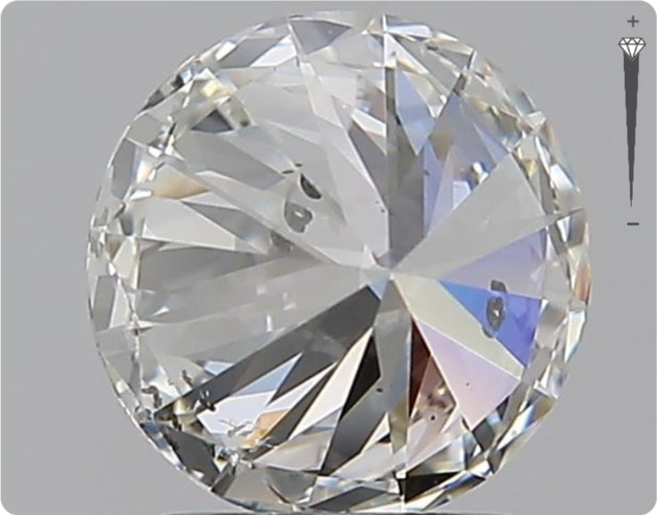 Diamant naturel 1.51ct GIA | Couleur F | Pureté SI2 | Taille ronde | EX EX EX #D10288