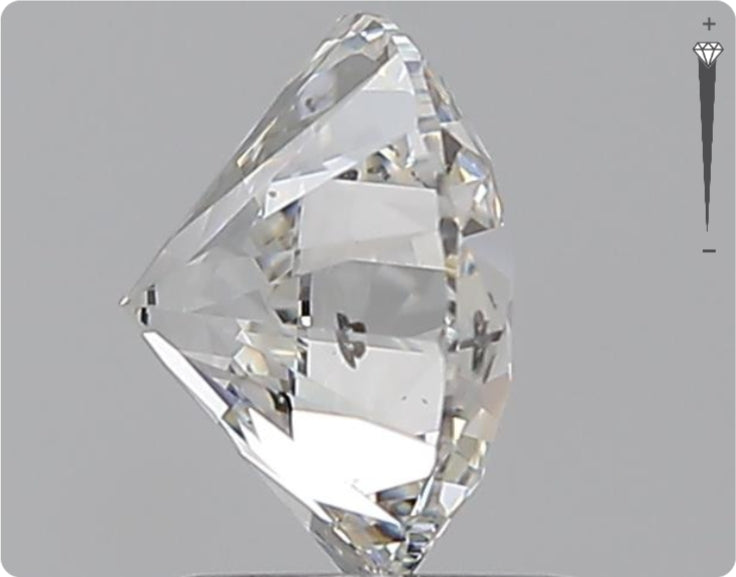 Diamant naturel 1.51ct GIA | Couleur F | Pureté SI2 | Taille ronde | EX EX EX #D10288