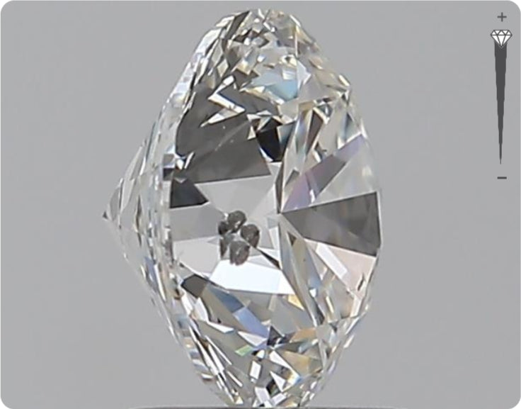 Diamant naturel 1.51ct GIA | Couleur F | Pureté SI2 | Taille ronde | EX EX EX #D10288
