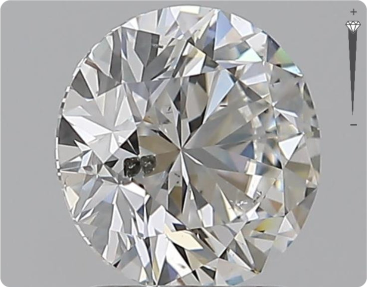 Diamant naturel 1.51ct GIA | Couleur F | Pureté SI2 | Taille ronde | EX EX EX #D10288