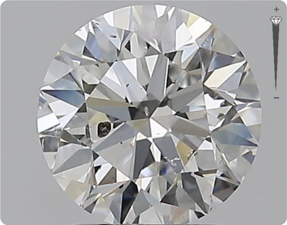 Diamant naturel 1.51ct GIA | Couleur F | Pureté SI2 | Taille ronde | EX EX EX #D10288